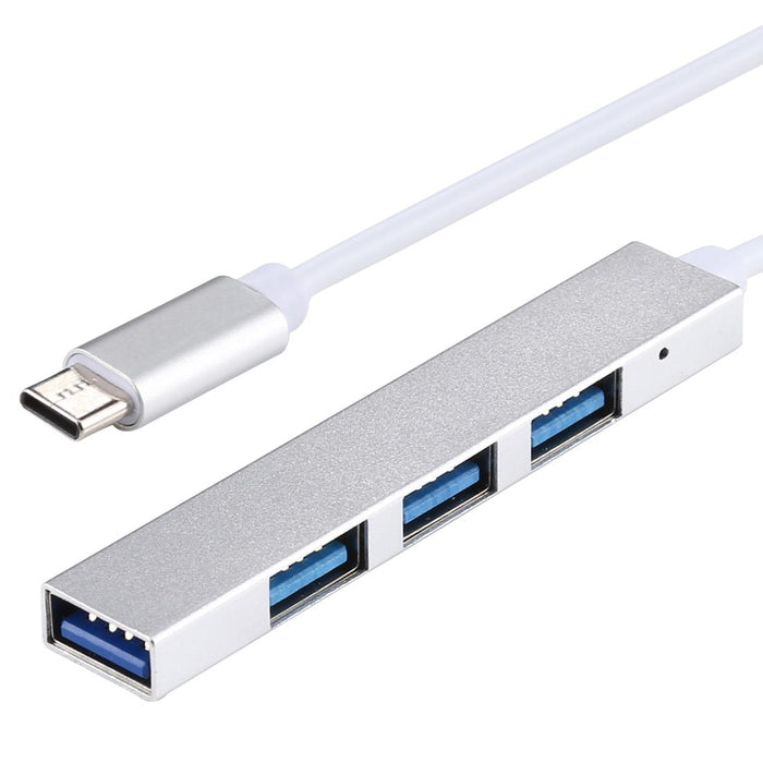 4-Port Usb-C Hub Adapter With Usb 3.0