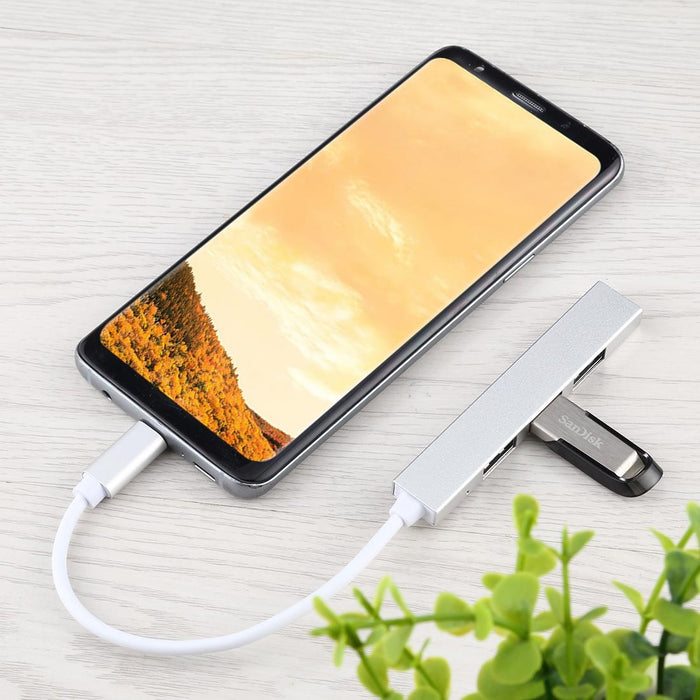 4-Port Usb-C Hub Adapter With Usb 3.0