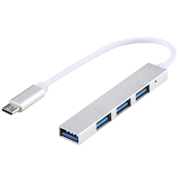 4-Port Usb-C Hub Adapter With Usb 3.0