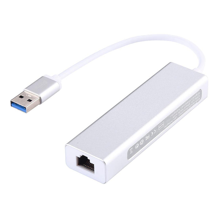 3-Port Usb3.0 Hub + Gigabit Ethernet Adapter