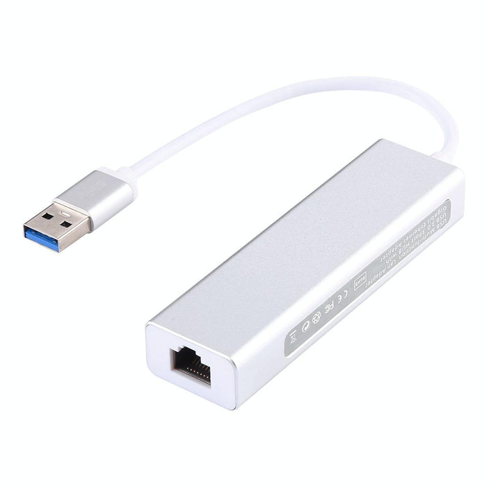 3-Port Usb3.0 Hub + Gigabit Ethernet Adapter