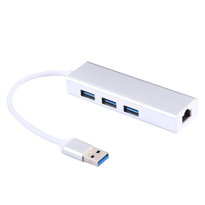 3-Port Usb3.0 Hub + Gigabit Ethernet Adapter