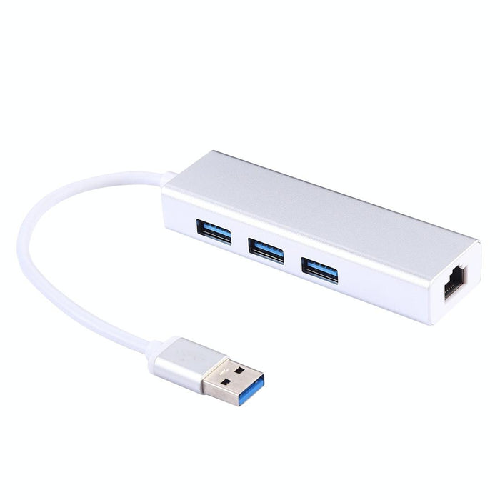 3-Port Usb3.0 Hub + Gigabit Ethernet Adapter