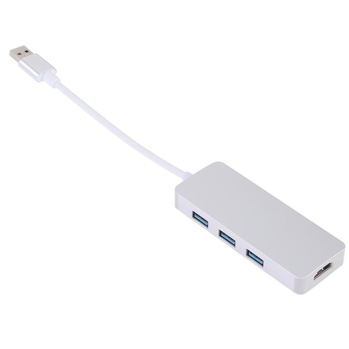 3-In-1 Usb 3.0 + Hdmi Adapter Silver