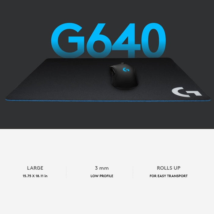 Soft Cloth Gaming Mouse Pad 46 X 40Cm Black