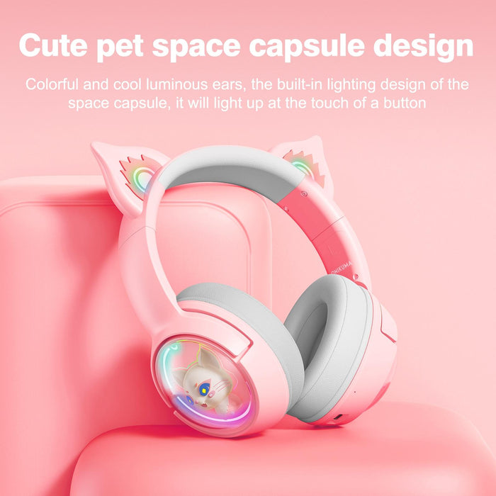 Wireless Cat Ear Bluetooth Headset Usb-C