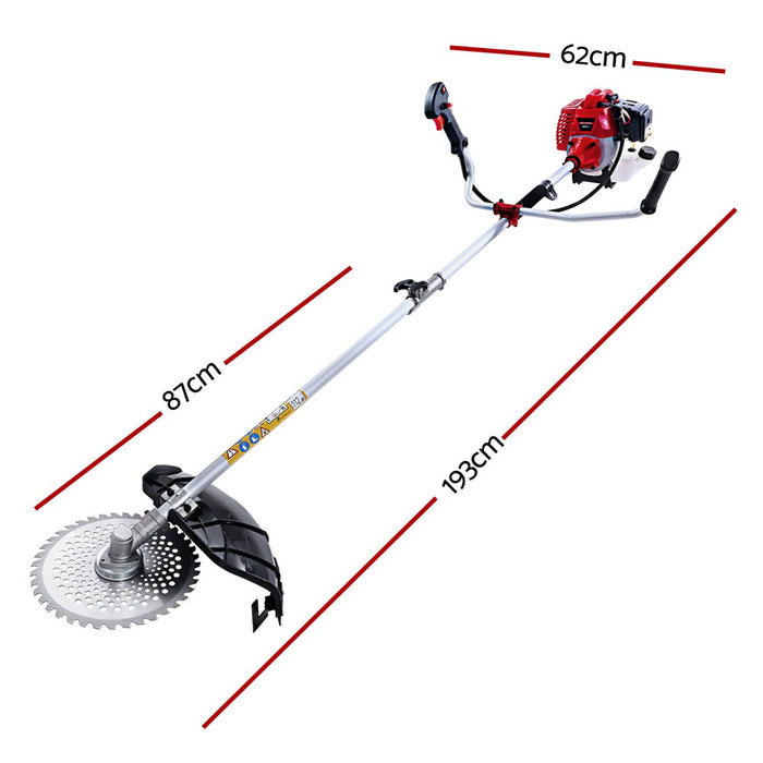 Pole Chainsaw 5In1 Petrol Circular Saw Hedge Trimmer Cutter Whipper Snipper