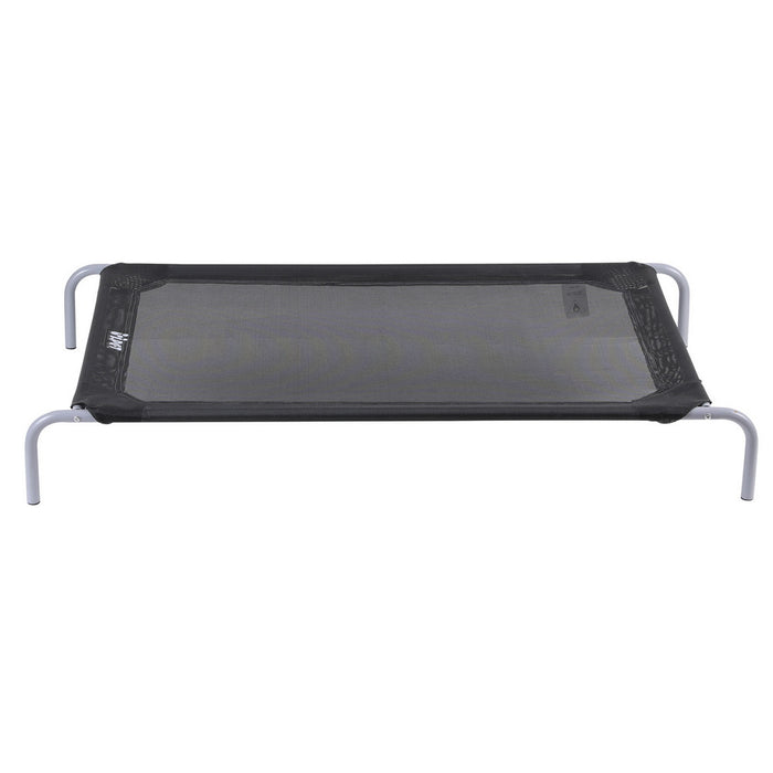 Pet Dog Bed Elevated Trampoline Durable Raised Heavy Duty Large Dogs 90X137Cm Black