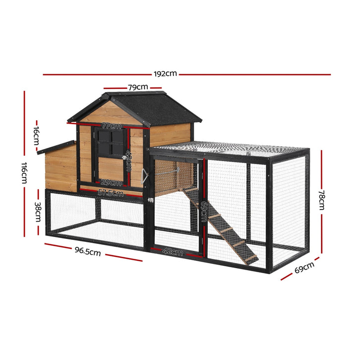 Durable Spacious Wooden Chicken Coop