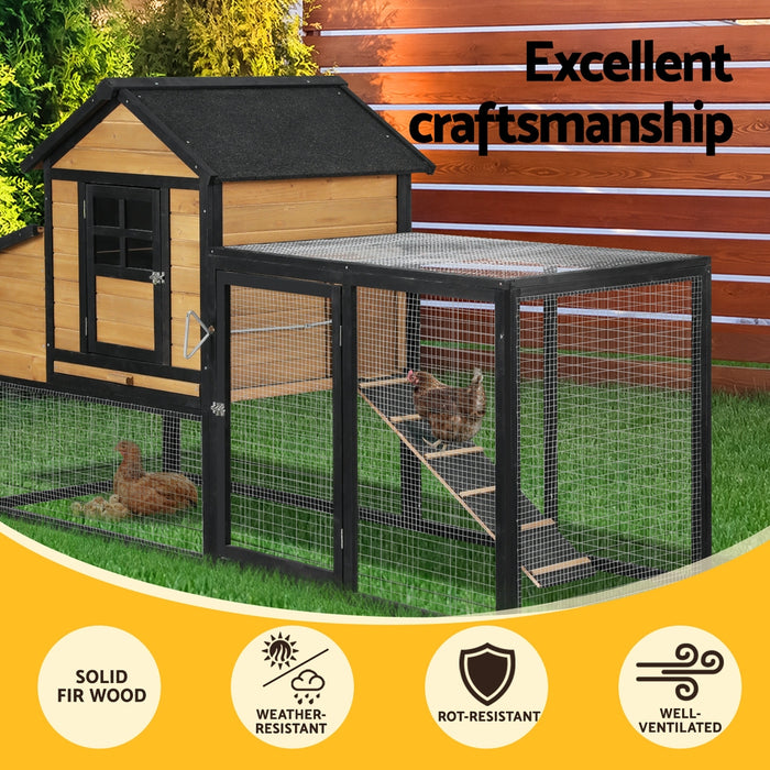 Durable Spacious Wooden Chicken Coop