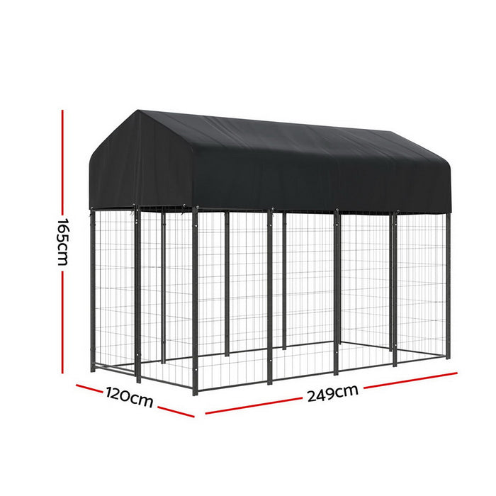 Large Metal Weatherproof Pet Kennel