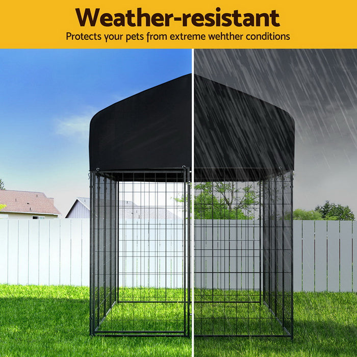 Large Metal Weatherproof Pet Kennel