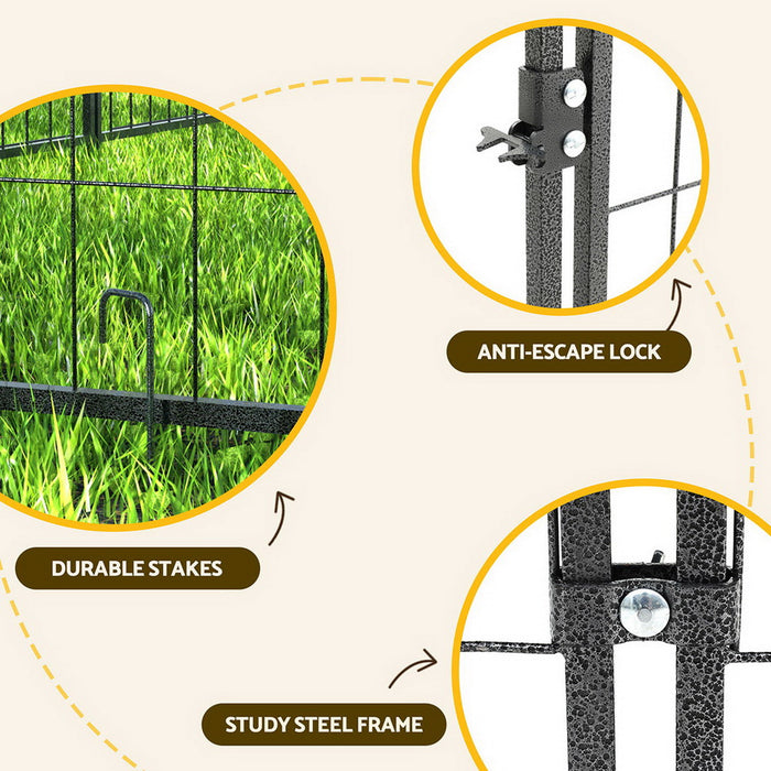 Large Metal Weatherproof Pet Kennel