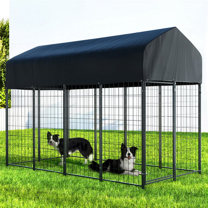 Large Metal Weatherproof Pet Kennel