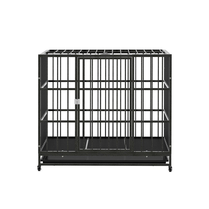 Anti-Bite Dog Wheels Cage And Tray