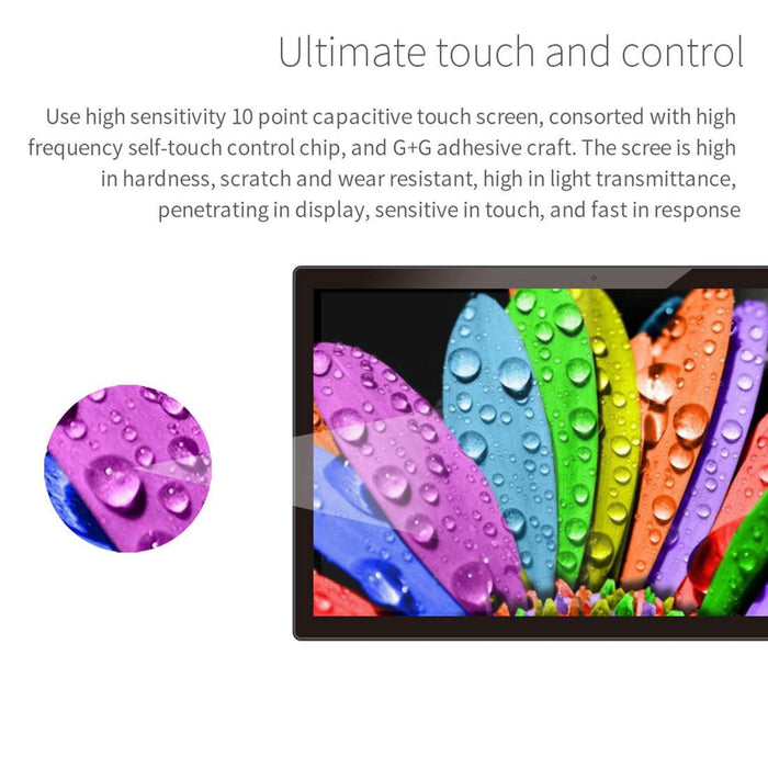 Hsd-P538 14 Inch Ips Touch Screen All In One Pc With Holder 4Gb+32Gb Android 14 Rk3576S Octa-Core Black