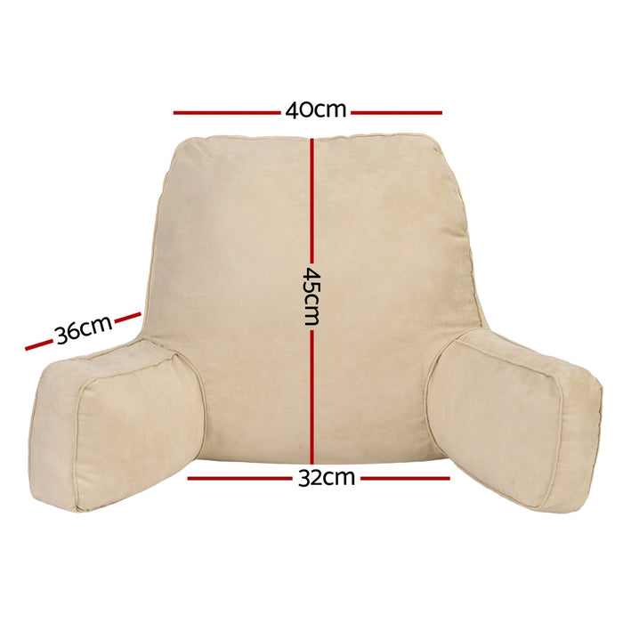 Reading Pillow Back Rest Lumbar Support Cushion Oatmeal