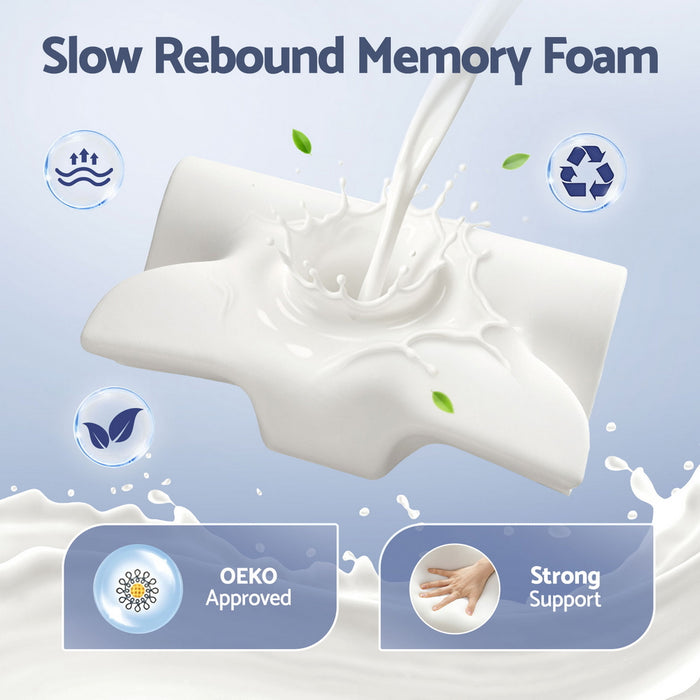 Memory Foam Pillow Ergonomic Contour