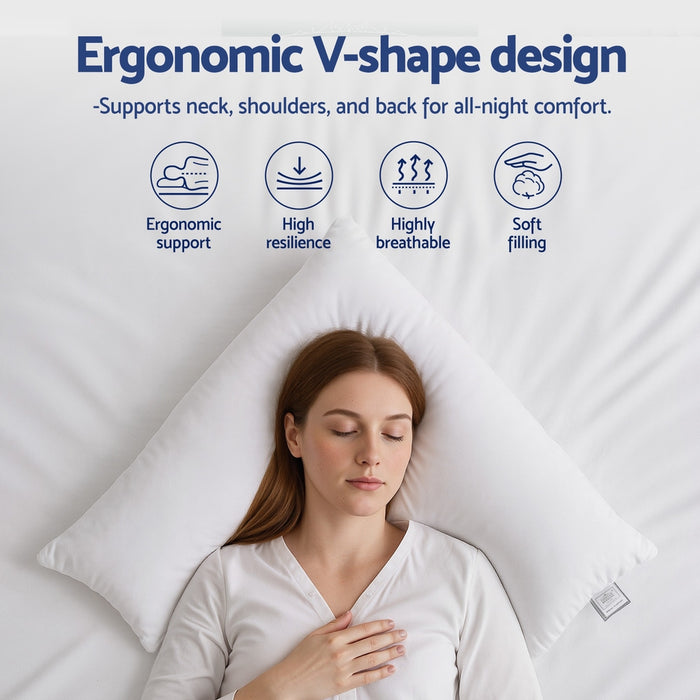 V Shape Pillow Boomerang Nursing Body Cushion