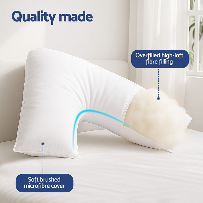 V Shape Pillow Boomerang Nursing Body Cushion