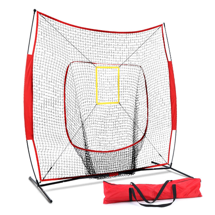 Portable Baseball Training Net Stand Softball Practice Sports Tennis
