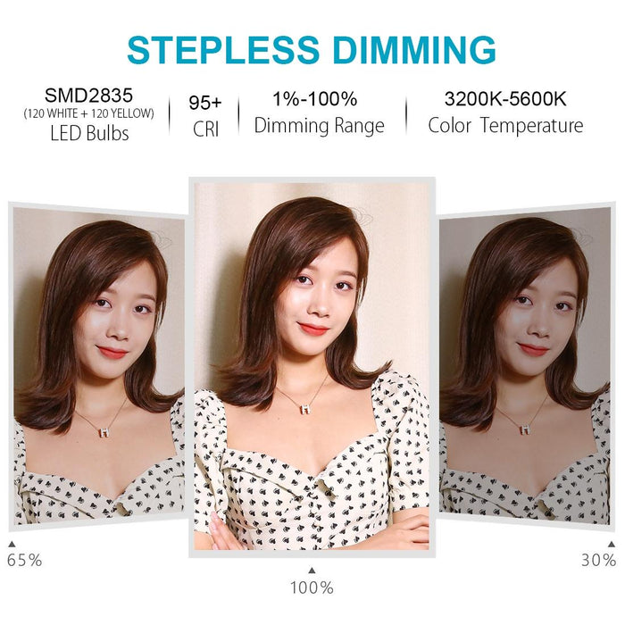 16Cm Usb 3 Modes Dimmable Led Ring Vlogging Photography Video Lights With Tripod Ball Head