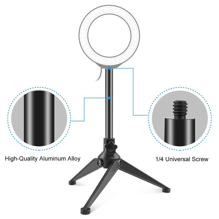 Desktop Adjustable Tripod Stand Selfie Stick Mount Holder