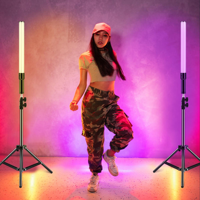 144 Leds Photo Handheld Stick Light Full Colour Rgb Fill Light