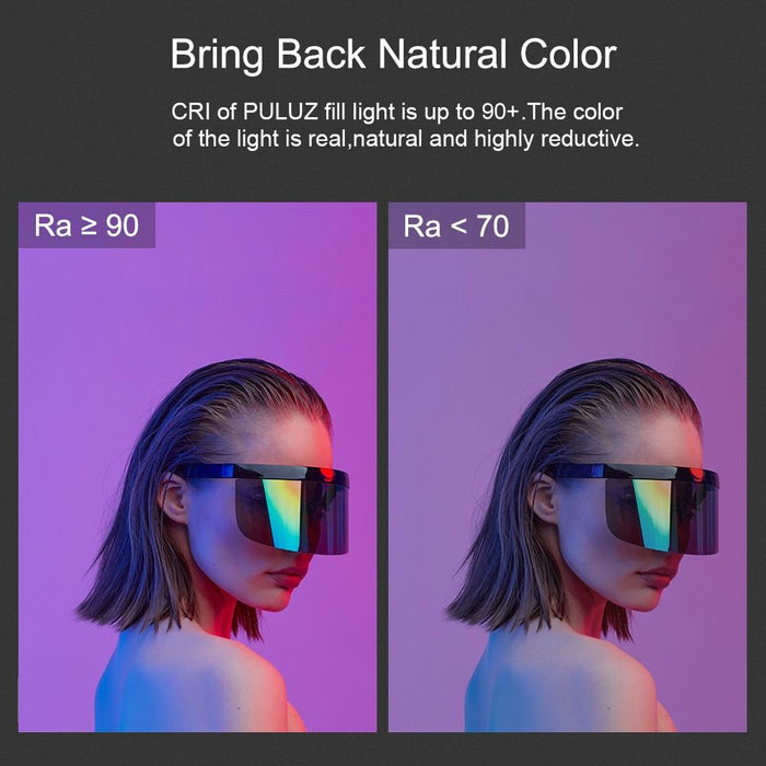 190 Leds Photo Handheld Stick Light Full Colour Rgb Fill Light With Barndoor