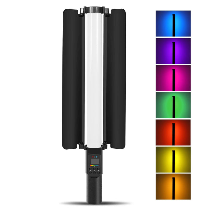 190 Leds Photo Handheld Stick Light Full Colour Rgb Fill Light With Barndoor