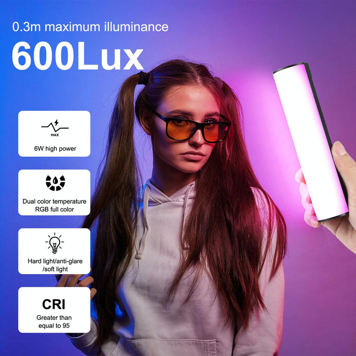 17Cm Photo Handheld Full Colour Rgb Stick Light Magnetic Led Fill Light