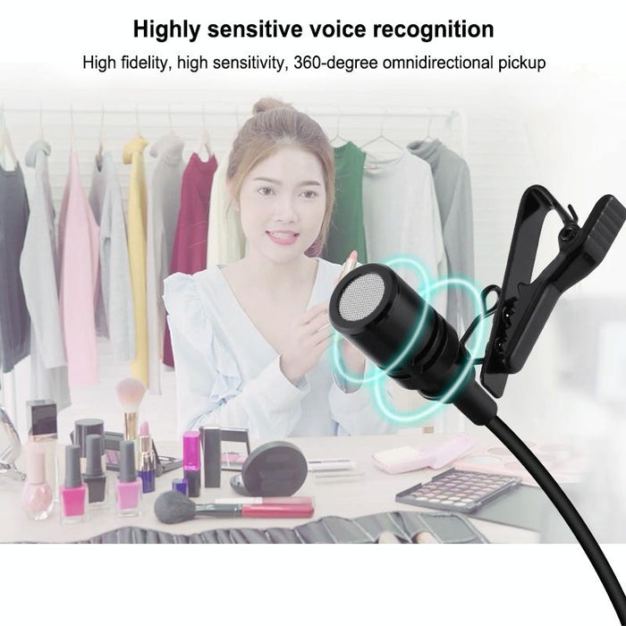 1.5M Usb-C Lavalier Condenser Microphone