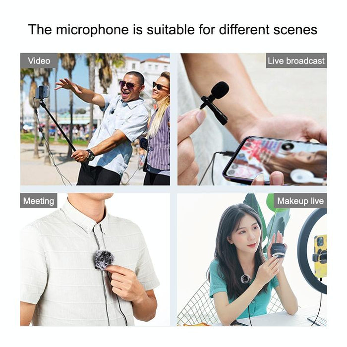 1.5M Usb-C Lavalier Condenser Microphone