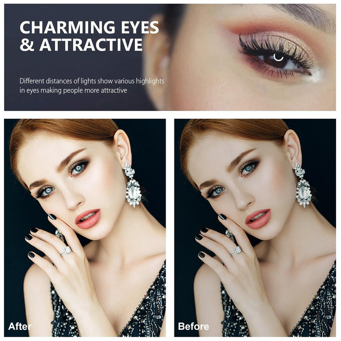 4.7 Inch 12Cm Curved Surface Usb White Light Led Ring Selfie Beauty Vlogging Photography Video Lights Black