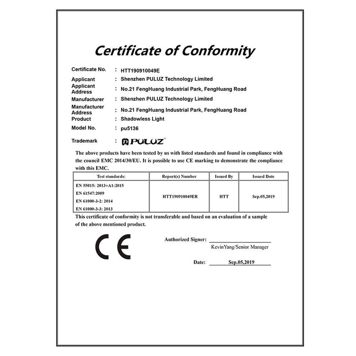 20Cm Led Shadowless Light Pad For Photo Studio Box