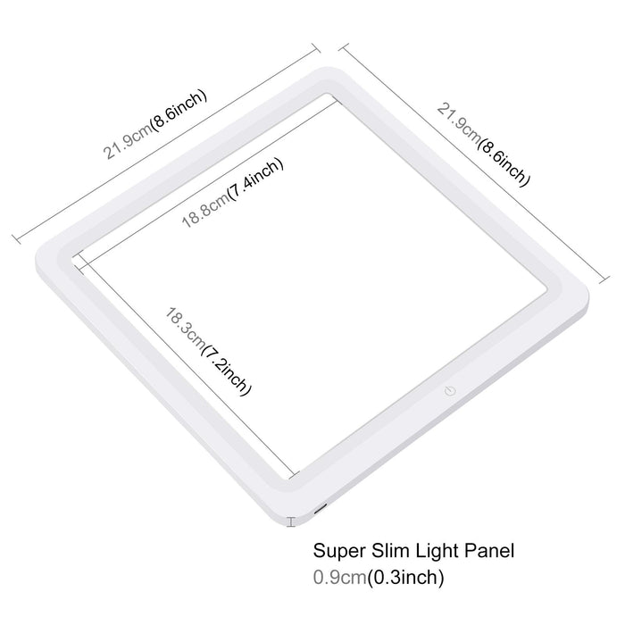 20Cm Led Shadowless Light Pad For Photo Studio Box