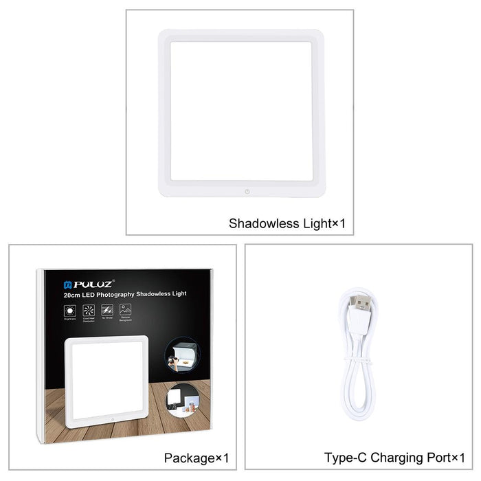 20Cm Led Shadowless Light Pad For Photo Studio Box
