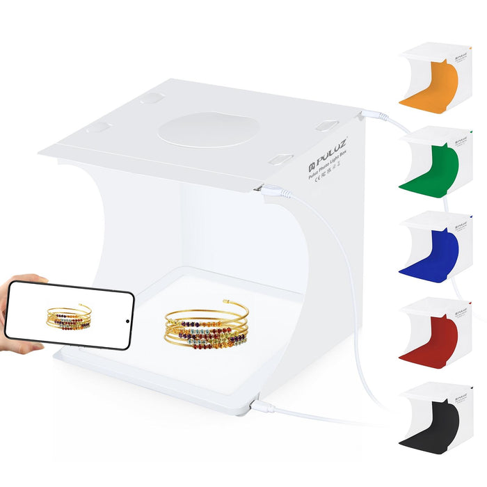 Mini Led Photography Shadowless Light Lamp Panel Pad & Studio Shooting Tent Box Acrylic Material 20Cm X 20Cm Effective Area