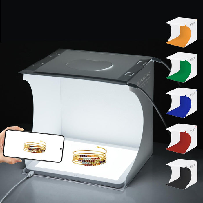 Mini Led Photography Shadowless Light Lamp Panel Pad & Studio Shooting Tent Box Acrylic Material 20Cm X 20Cm Effective Area