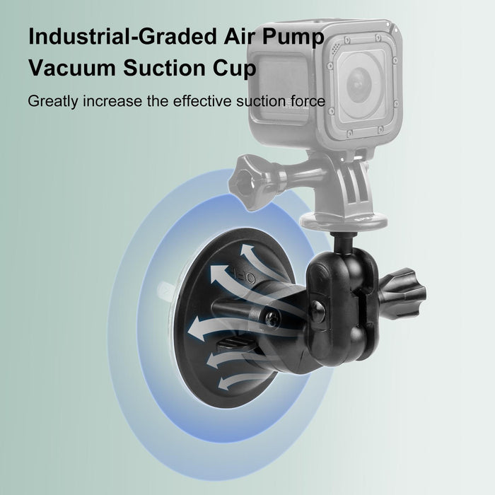 1 / 4 Inch Magic Arm Suction Cup Mount Black