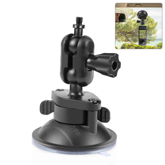 1 / 4 Inch Magic Arm Suction Cup Mount Black