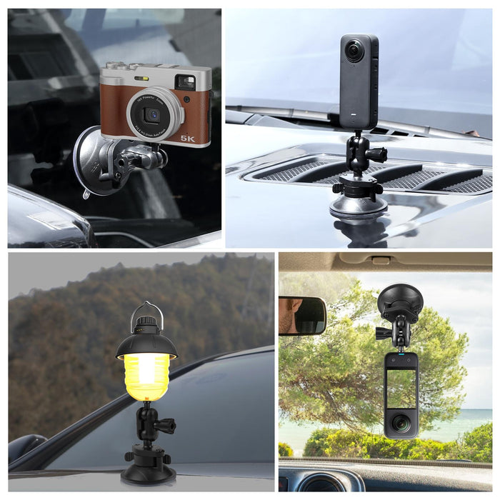 1 / 4 Inch Magic Arm Suction Cup Mount Black