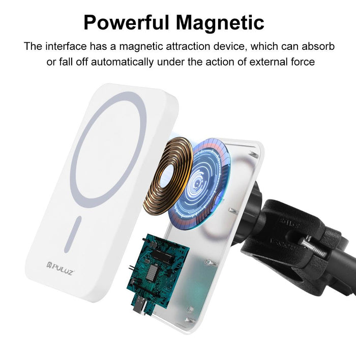 15W Magnetic Wireless Charger With Vlogging Phone Clamp