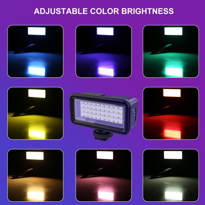 40 Leds 40M Diving Waterproof Fill Light Camera Video Photo Studio Light Black