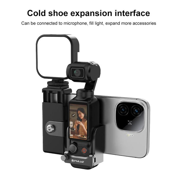 3 In 1 Protective Frame For Dji Osmo Pocket Phone Clamp Adapter Black