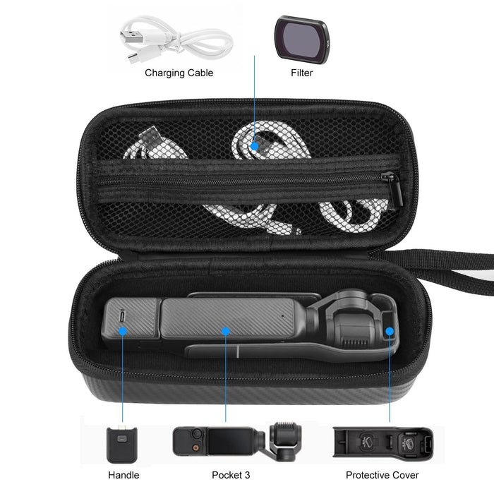 Portable Eva Storage Bag For Dji Osmo Pocket 3 Mini Body Bag Black