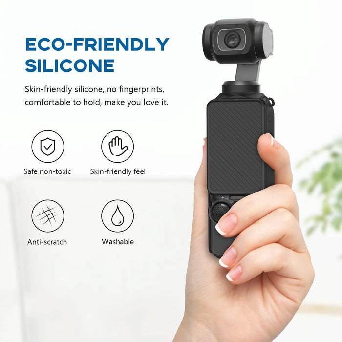 2 In 1 Silicone Cover Set For Dji Osmo Pocket 3 With Strap