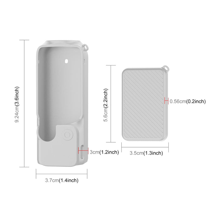 2 In 1 Silicone Cover Set For Dji Osmo Pocket 3 With Strap