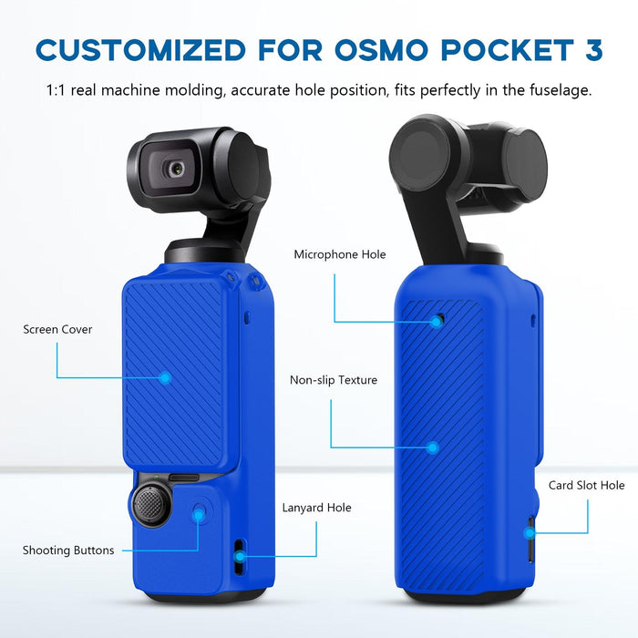 2 In 1 Silicone Cover Set For Dji Osmo Pocket 3 With Strap