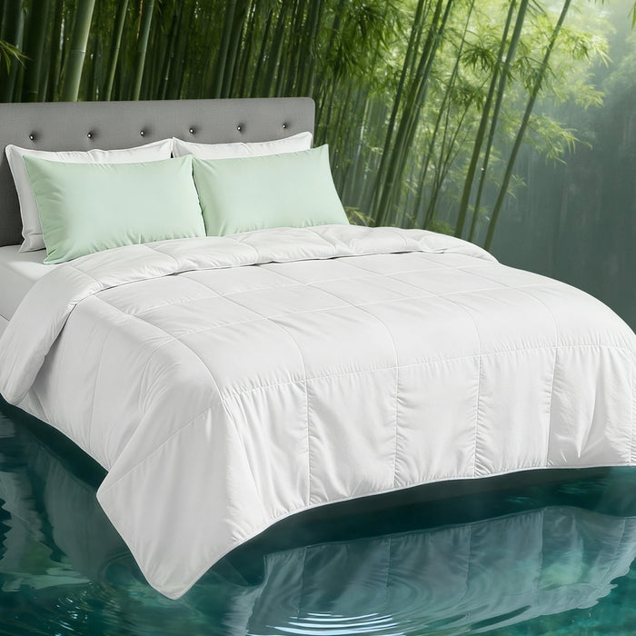 200Gsm Bamboo Quilt Summer Quilts All Season Doona Duvet Lightweight Queen